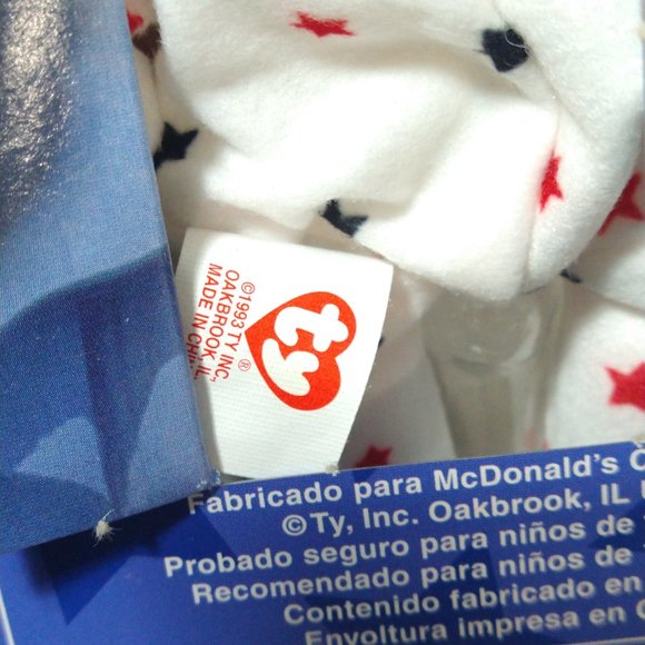 TY Beanie Babies McDonalds International Bears Set of 4-ALL w/ Errors NEW *RARE* - Picture 13 of 16